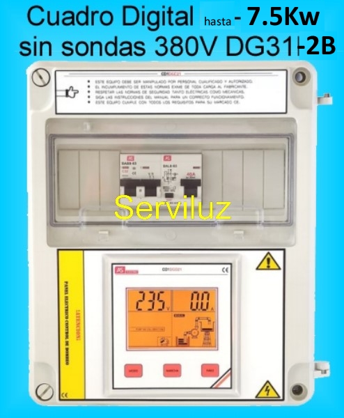 Cuadro Electrico Digital para Bombas Hasta 7.5Kw Trifasico con Diferencial C Cuadro Electrico Digital para Bombas Hasta 7.5Kw Trifasico con Diferencial C